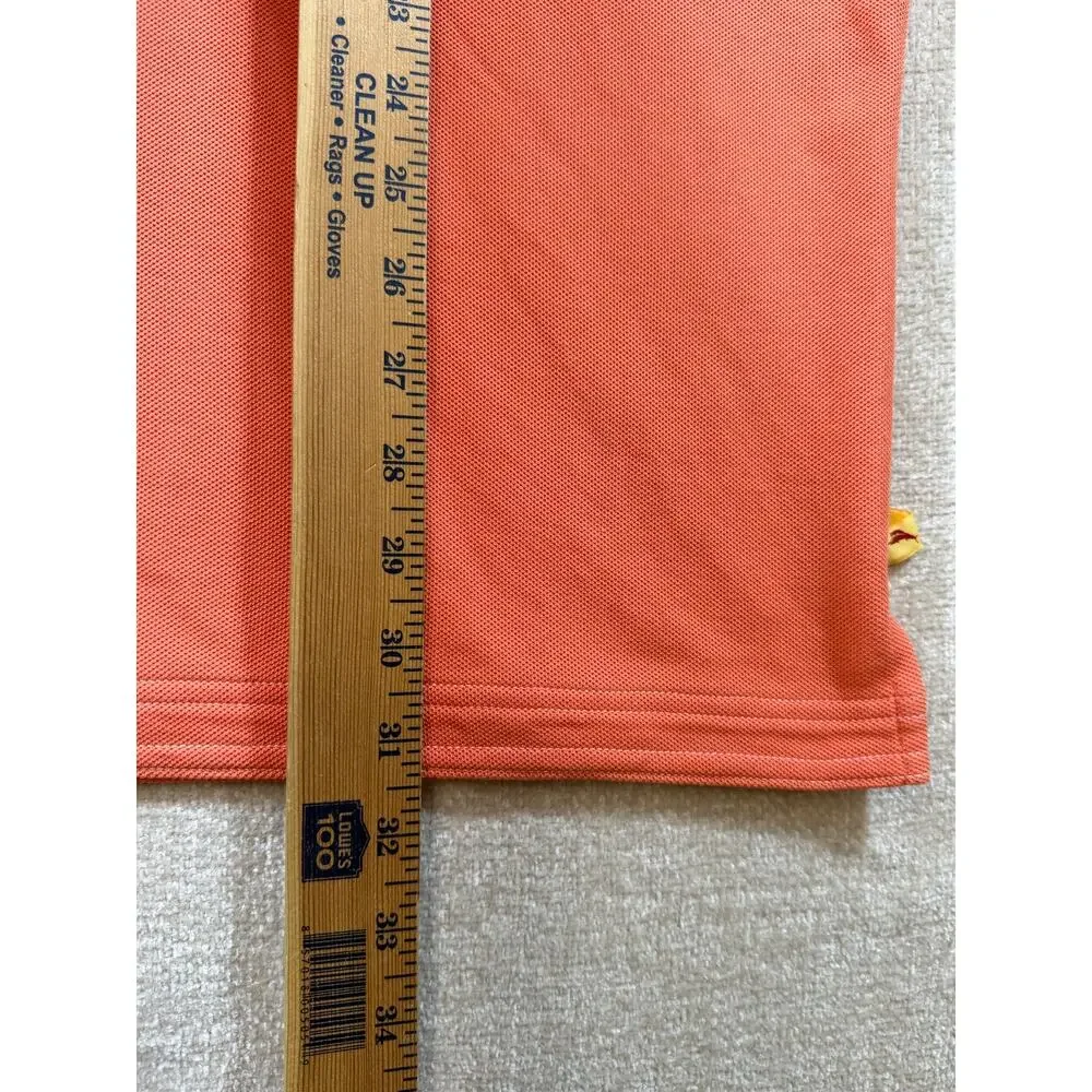 Tommy Bahama Men's Orange 2XL IslandZone Hula Girl Dancer Golf Polo Shirt Casual